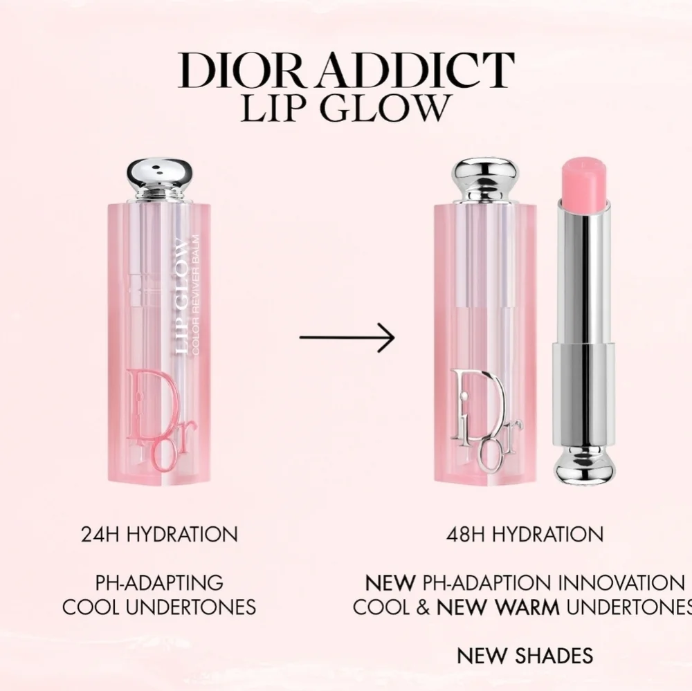 Dior Addict Lip Glow Color Reviver Balm: Soft Nude (038) (a/k/a Rose Nude), New